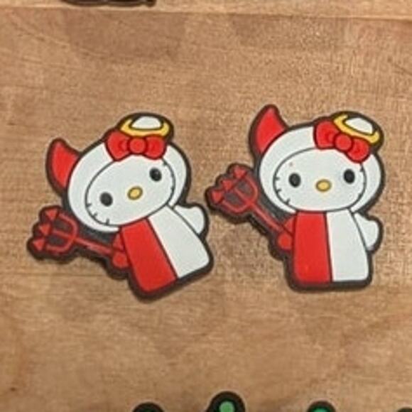 None Accessories - 4 for $10! Mix n Match - Hello Kitty Angel Devil Croc Jibbitz Halloween Costume
